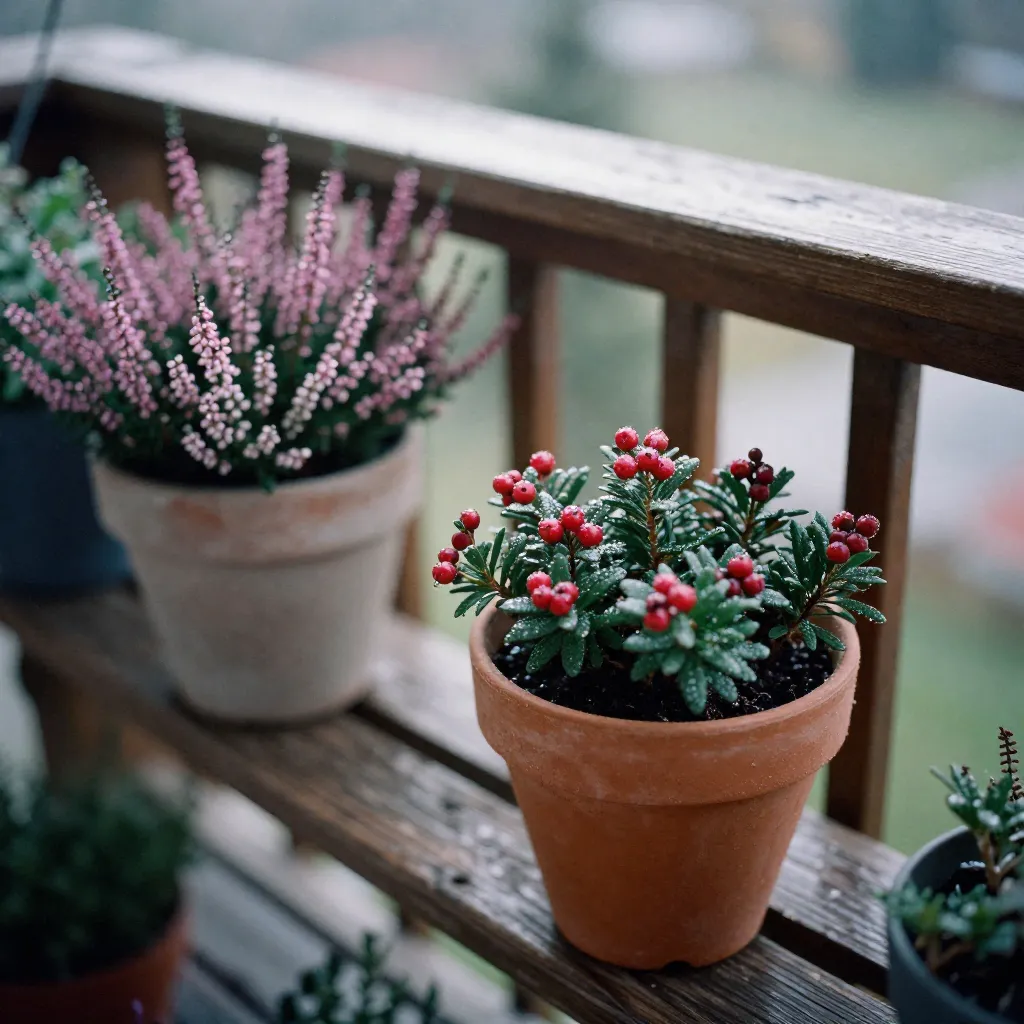 Nordisk balkonhave med indfødte planter