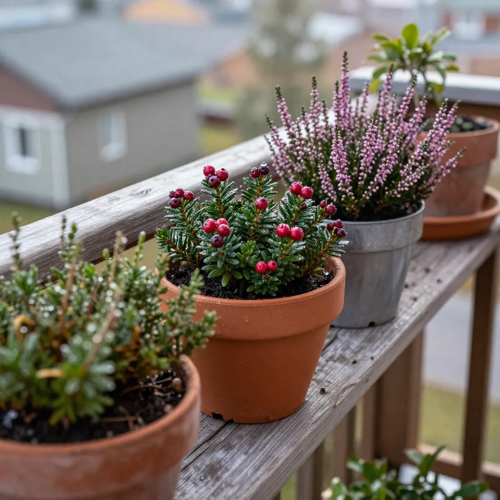 Sæsonændringer i balkonhave